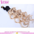 Qingdao Hair Factory Aliexpress Venda la extensión brasileña del pelo de la extensión del pelo de la Virgen del pelo humano de la Virgen al por mayor